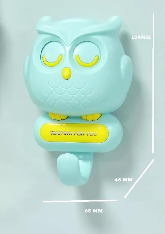 SUNBEET Magnetic Owl Key Holder Cute,Night Owl Keyring Holder, Automatic Open Close Eyes Creative Key Hanger Holder