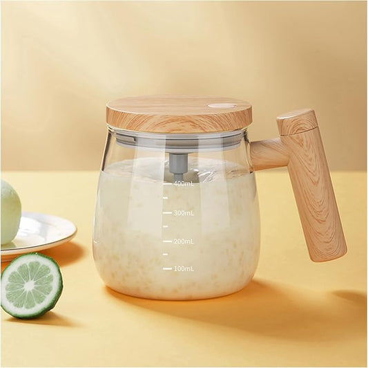 electric coffee mug self stirring cup with glass inner tank