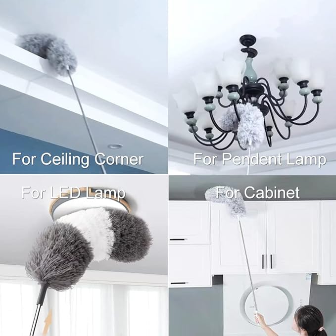 Fan Cleaner Damp Duster First Home Must Haves Ceiling Fan Cleaner New Apartment Essentials Ceiling Fan Brush Fan Cleaning Tool Ceiling Fan Cleaners Damp dister celing Long Handle