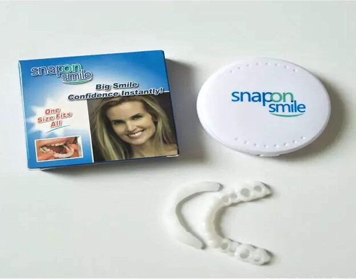 Snap On Smile Teeth Cosmetic Natural Instant Veneers Dental Fake Tooth Cover