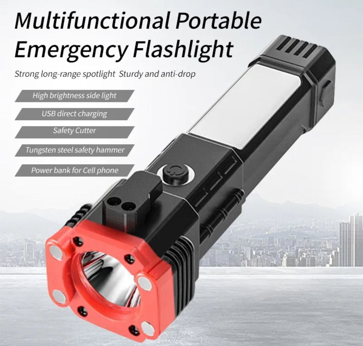 Multifunctional Portable Emergency Flashlight