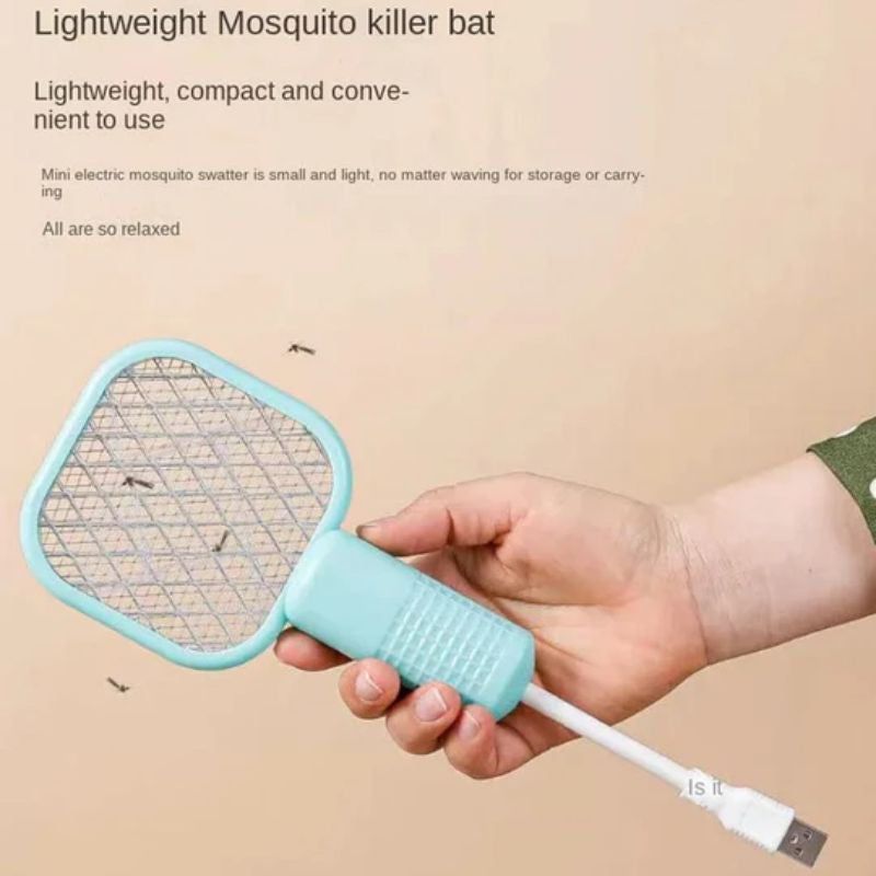 New Mini Mosquito Bendable Electric Racket with USB Port Electric Insect Killer Indoor, Outdoor