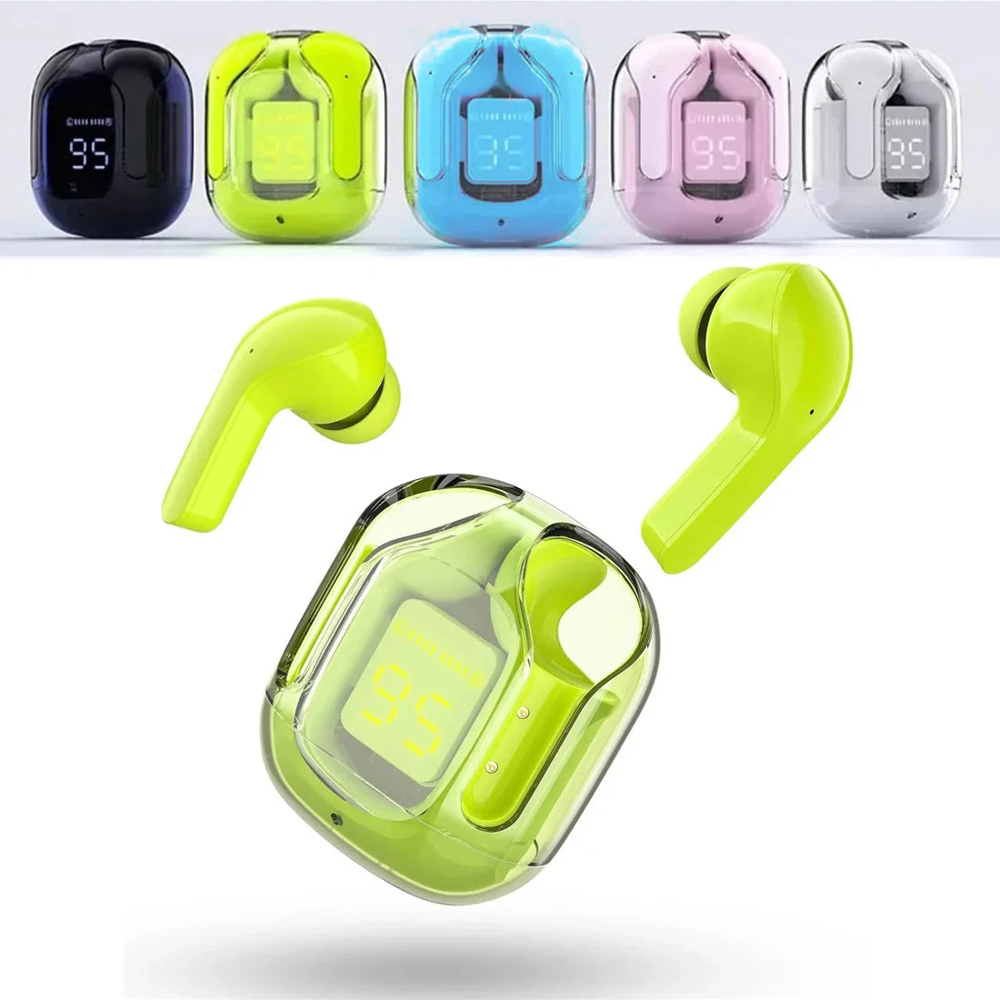 Air 31 Wireless Earbuds crystal Air-pods Transparent