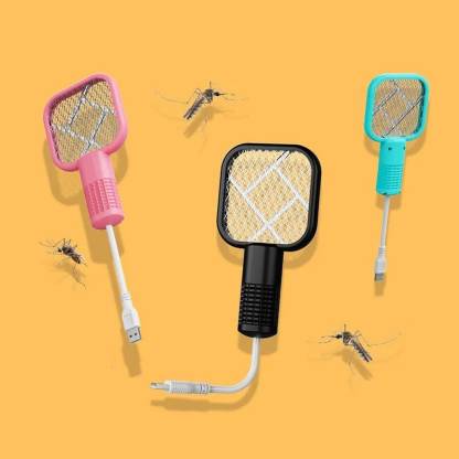 New Mini Mosquito Bendable Electric Racket with USB Port Electric Insect Killer Indoor, Outdoor