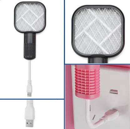 New Mini Mosquito Bendable Electric Racket with USB Port Electric Insect Killer Indoor, Outdoor